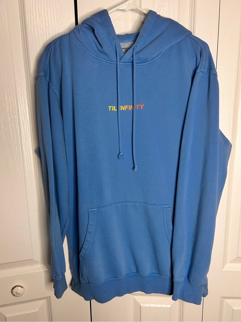 Mac Miller Hoodie Til‎ Infinity Graphic Blue Large L Rap Merch Streetwear Flaw